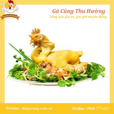 Gà mái cúng mùng 1 (Size lớn 1.7kg - 2.2kg + Gỏi + Cháo)