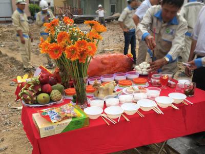 Mâm Cúng Động Thổ Đường Song Hành Huyện Hóc Môn